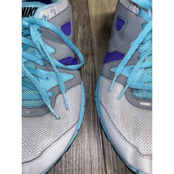 Nike Lunarfly+ 3 Pure Platinum Gray Blue Running Shoes Womens Size 11 487751-004 - Picture 13 of 14